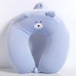 oreiller voyage a mémoire de forme enfant ours