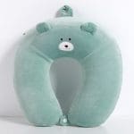 coussin de voyage a memoire de forme enfant ours