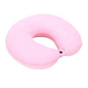 oreiller voyage microbilles confort rose