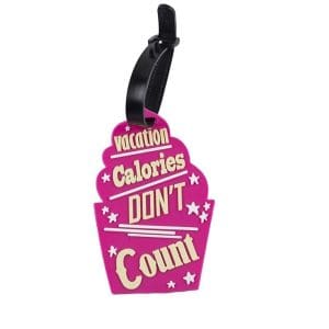 etiquette bagage vacation calories dont count