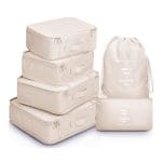 organisateurs voyage valise set de 6 pochettes