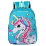 sac a dos licorne enfant fille bleu