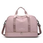 sac de voyage femme avec compartiment chaussures rose