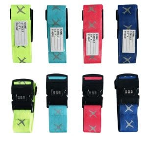 sangle valise avion motif