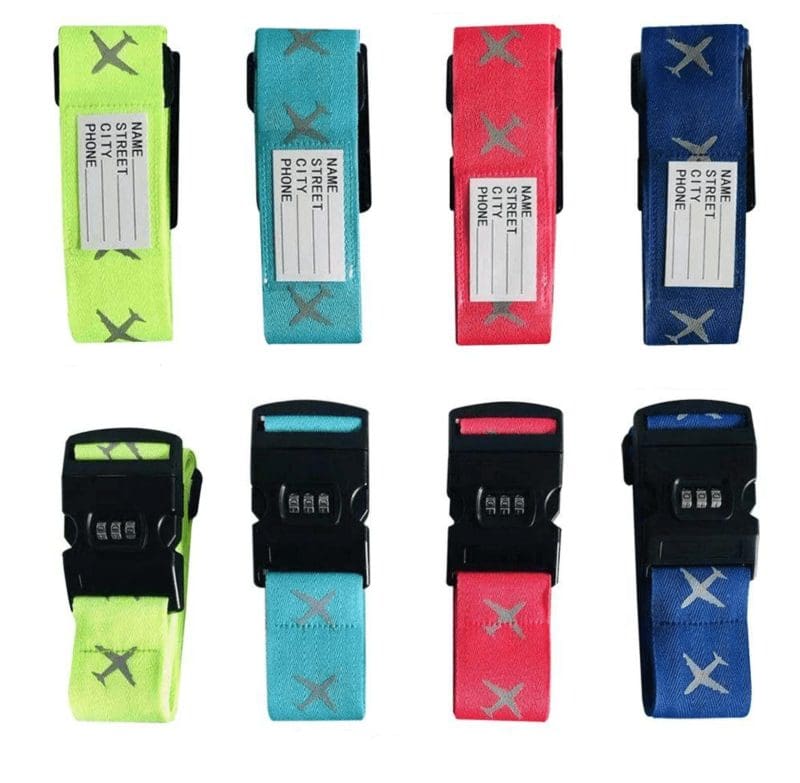 sangle valise avion motif