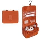 trousse de toilette a suspendre de voyage orange