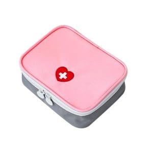 trousse pharmacie voyage vide rose