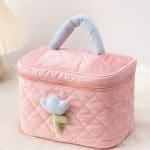 vanity femme voyage velours cotele tulipe